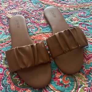 Beautiful cognac colored J.Crew sandals